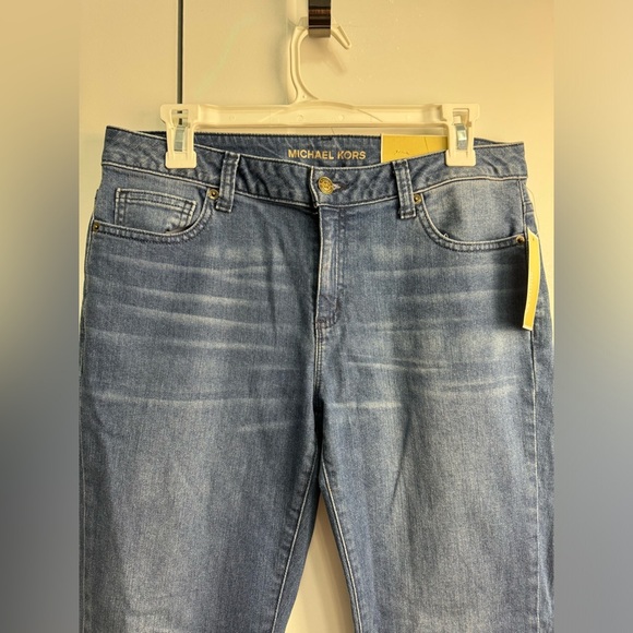 Michael Kors Women's Izzy Skinny Mid Rise Jeans Blue Denim NWT Size 6 - Picture 2 of 10